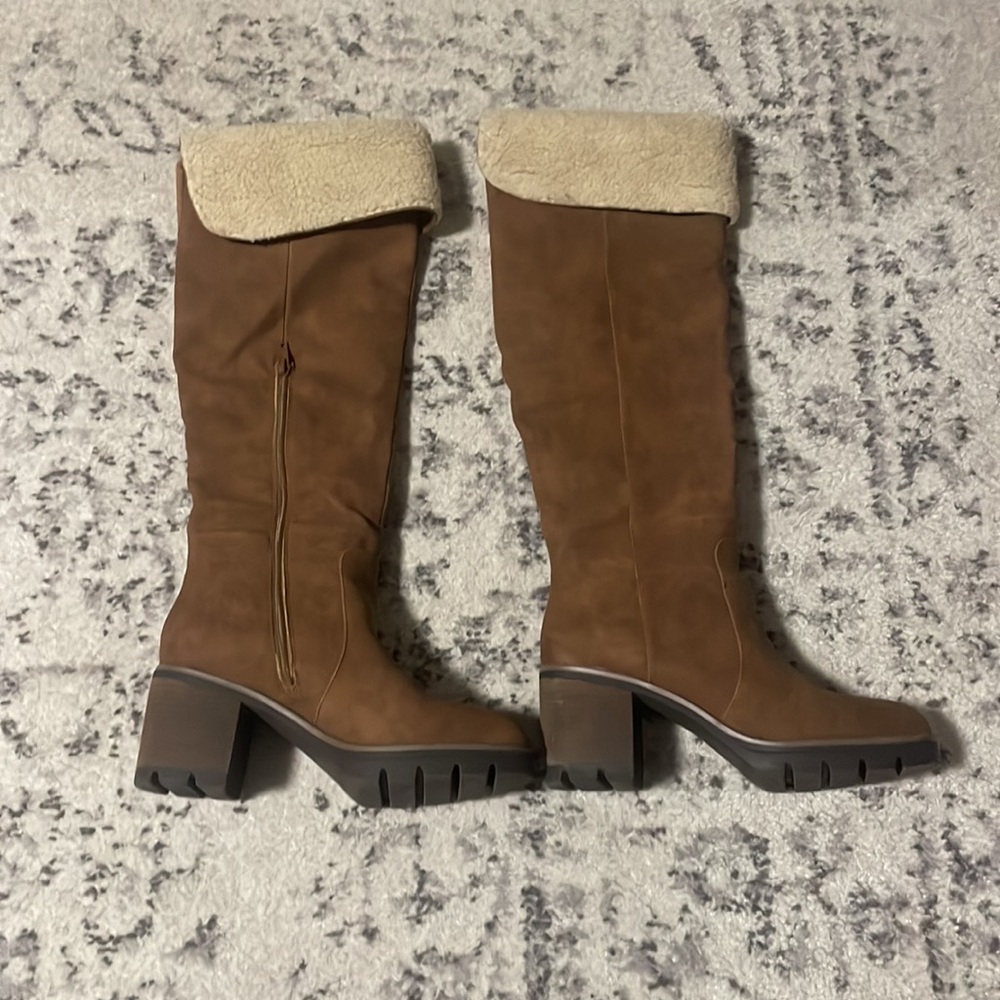 NWOB SOUL Womens My Fave Knee High Boot Brown 7 M